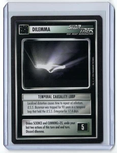 TEMPORAL CAUSALITY LOOP LIMITED EDITION BLACK BORDER RARE STAR TREK CCG KARTE - Bild 1 von 2