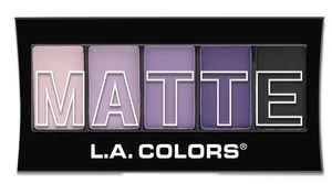 L.A. COLORS 5 Color Matte Eyeshadow Palette, Purple Cashmere  - Picture 1 of 3