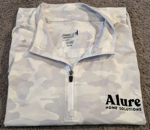 Johnnie-o Golf Galloway 1/4 Zip White Snow Camouflage Pullover Herren XL - Bild 1 von 6