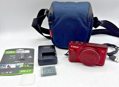 Canon PowerShot SX720 HS Digital Camera RED 40x WiFi 20.3MP - (128GB) [MINT] - Image 1 of 4