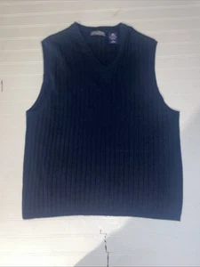 Vintage Structure Wool Vest Mens Large - Picture 1 of 16