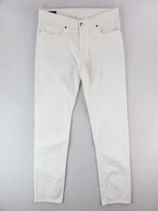Peter Millar Pants Mens 33x34 White Wayfare Stretch Tencel Cotton Blend Slim Fit - Picture 1 of 14