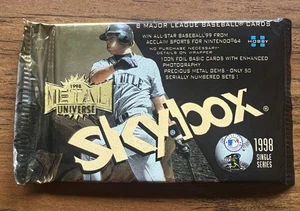 1998 Skybox Metal Universe MLB Baseball Factory Sealed Hobby PACK - Picture 1 of 2