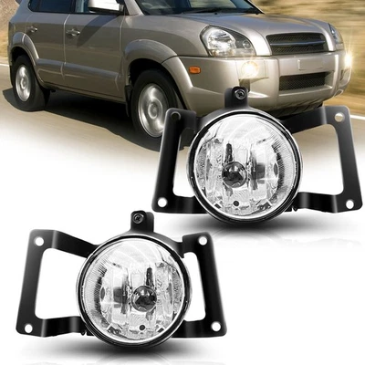 Luces antiniebla luces de parachoques delanteras para Hyundai Tucson 2005-2009 lente transparente Foto 1 de 4