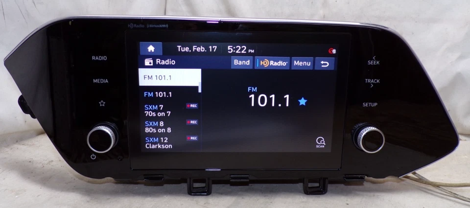 Receptor de rádio Hyundai Sonata 96160-L0500NVC XPB24 20 21 22 23 - Imagem 1 de 4