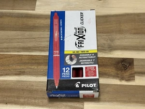 ✅Nuove ✅Penne Gel Cancellabili Pilot FriXion Clicker ✅0,7 mm ✅Rosso ✅Confezione da 12 - Foto 1 di 9
