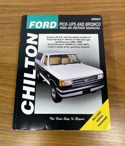 1980-1996 F100 F150 F250 F350 Truck Pickup Bronco Chilton Repair Service Manual - Picture 1 of 8