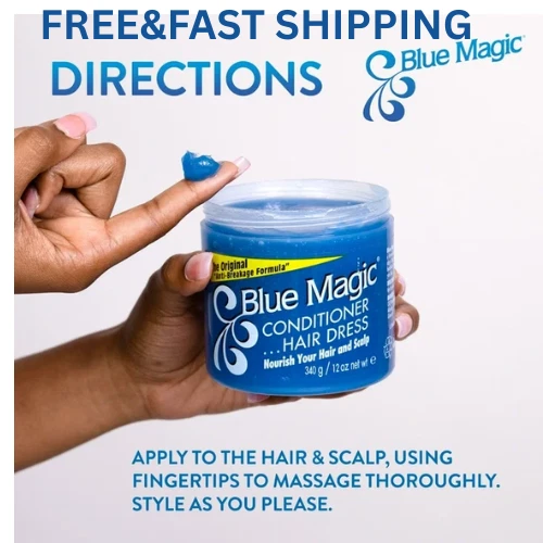 Blue Magic Acondicionador y Vestido para el Cabello Fórmula Anti-Rotura, 12 OZ, Dañado, Moi Foto 1 de 1
