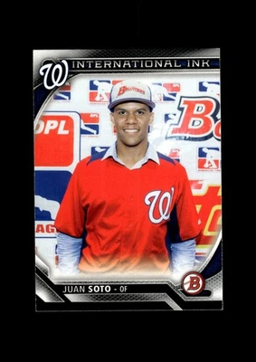 2016 Bowman: #II-JS Juan Soto International Ink RC БЕЗ РЕЗЕРВА КАК НОВАЯ - Изображение 1 из 2