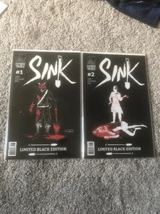 SINK #’s 1 & 2 LIMITED EDITION BLACK Comix Tribe Alex Cormack John Lees Mint - Bild 1 von 1