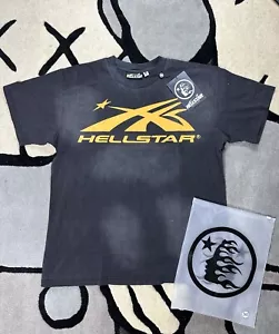 Camiseta HELLSTAR Negra/Naranja Gel Logo [Cápsula 10] - Imagen 1 de 6