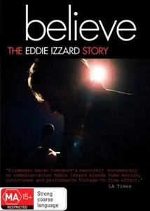 Believe - The Eddie Izzard Story (DVD, 2010) NEW/SEALED | REGION-4 | FREE POST - Foto 1 di 1