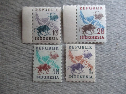 Indonesia, Scott#62-65, MNH Cover