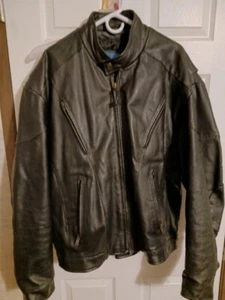 XELEMENT MOTORCYCLE LEATHER JACKET BIKER Men’s SIZE XXXL - Picture 1 of 8