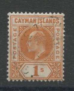 Cayman Islands SG12 1s Orange Used - Picture 1 of 1