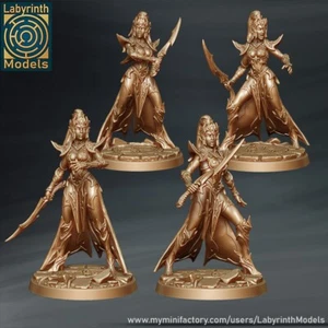 Dark Elf Zealots(x4)/Menzoberranzan/ Dungeons and Dragons/Labyrinth Miniatures - Bild 1 von 1