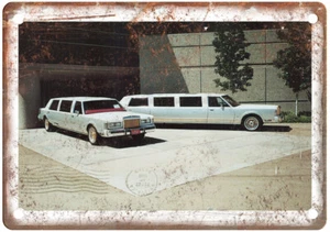 Vintage 1988 Lincoln Ultra Limousine Corporation Ad Retro Look Metal Sign A6013 - Picture 1 of 2