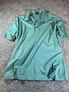 Lands End Polo Shirt Mens XL  46-48 Short Sleeve 100% Supima Cotton Light Blue - Picture 1 of 7