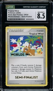 2009 DP25 ERROR Pokemon World Championships SEMI-FINALIST Tropical Wind CGC 8.5 - Picture 1 of 2