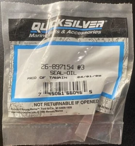 OEM (LOT OF 2) Quicksilver 26-897154 Oil Seal NOS Boat Part Replacement - Picture 1 of 4