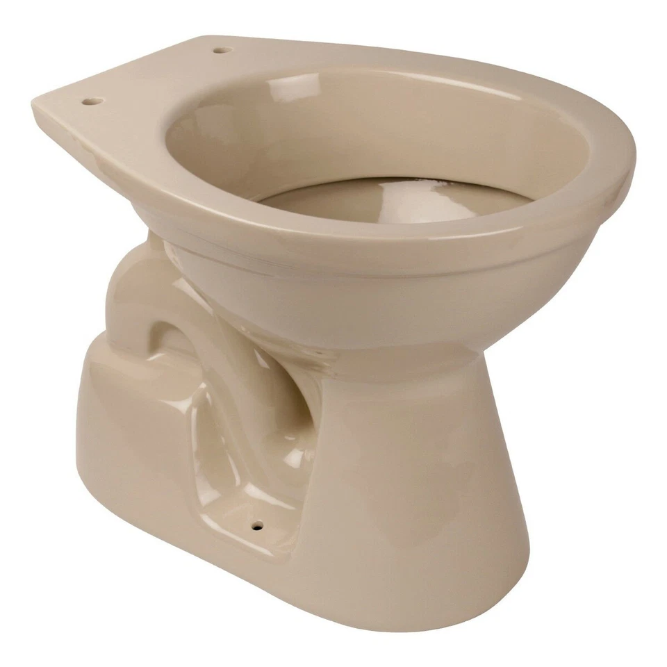 Belvit Stand-WC Tiefspüler Abgang Boden Senkrecht Toilette WC Bahama Beige