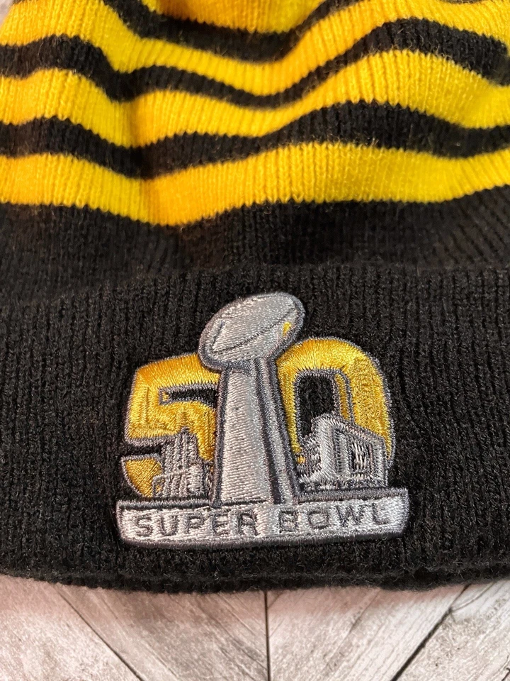 Мужская шапочка Super Bowl черная NFL футбол спорт на открытом воздухе туризм комфорт HOF - Изображение 1 из 4