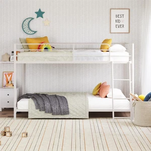 Small Spaces Twin-over-Twin Low Profile Junior Bunk Bed White FREE SHIPPING USA - Picture 1 of 12