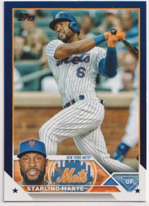 2023 Topps Blue #199 Starling Marte New York Mets - Foto 1 di 2