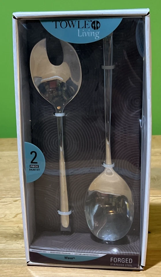 Towle Living Wave 2-piece Stainless Steel Salad Serving Set