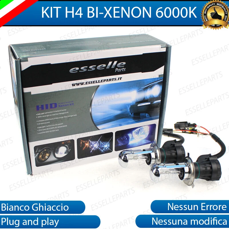 KIT XENON XENO BI-XENO H4 AC 35W DAIHATSU CUORE VI NO AVARIA LUCI 6000K - Immagine 1 di 4