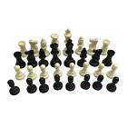 32 Stck./Set Schachfiguren tragbares Reisespiel 95 mm ohne
