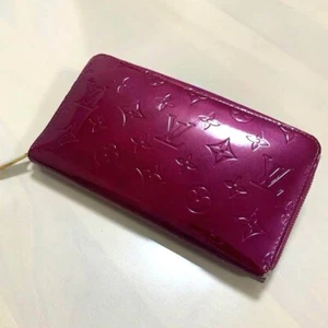 LOUIS VUITTON Monogram VERNIS Zippy Wallet Organizer M93609 Wine Violet Leather - Picture 1 of 12