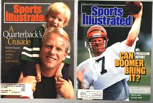 VTG Sports Illustrated Magazine-Aug 7 1989 & Oct 4, 1993-Boomer & Gunnar Esiason - Picture 1 of 2