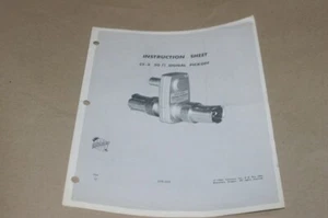 Tektronix CT-3 50 ohm signal pickoff Instruction sheet  Operating Manual - Picture 1 of 2