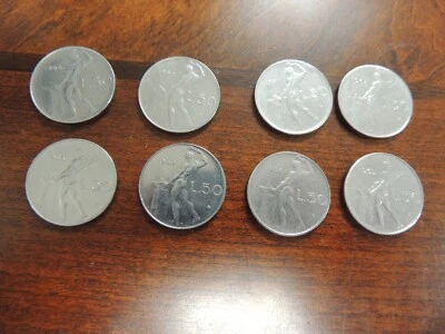 1954-R - 1969-R Italy Fifty (50) Lire Coins "One Coin Per Order"  - Image 1 of 4