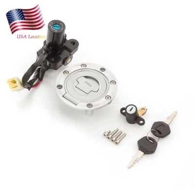 For Yamaha FZ09 MT09 2014-2016 YZF R6 2003-05 CNC Ignition Switch Seat Lock Key — 第 1/4 张图片