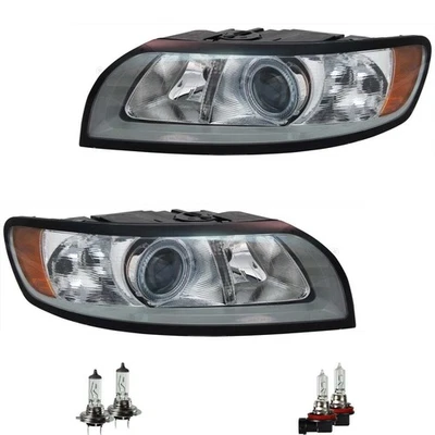 Scheinwerfer Set Grau H7/H9 für Volvo V50 MW 545 S40 II 544 inkl. Osram Lampen - Bild 1 von 4