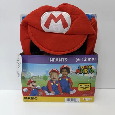 Disfraz Super Mario Halloween Disfraz con Sombrero Unisex Infante Niño 6-12 Meses Foto 1 de 4