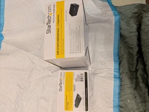 SATDOCK2REU3 USB 3.0 SATA HDD/SSD DOCK DUPLICATOR STARTECH AND HARD DRIVE ADAPTE - Picture 1 of 12