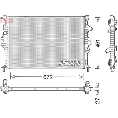 KÜHLER WASSERKÜHLER MOTORKÜHLER FÜR FORD 8V418005DA NEU Foto 1 de 4