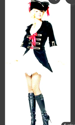 leg avenue costume Swashbuckler Captain women's 1X-2X 100% Polyester Lace  - Image 1 of 4