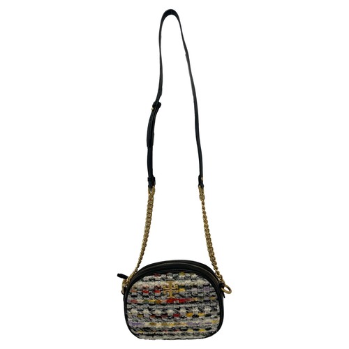 Borsa per fotocamera Tory Burch piccola Kira tweed in lana donna multicolore taglia unica