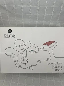 Baimei Skincare Beauty Jade Roller + Gua Sha Stone - Neu in OVP - Bild 1 von 5