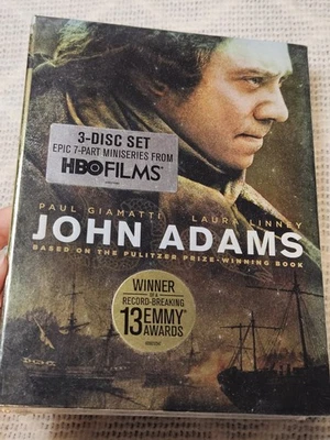 John Adams: The Complete Mini-Series (DVD, 2008, 3-Disc Set) HBO *Brand New* - Image 1 of 2