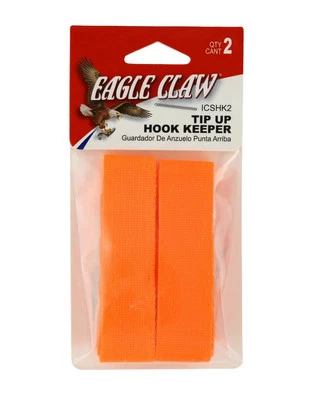 2-Pack EAGLE CLAW Tip Up Hook Keeper Bright Orange
