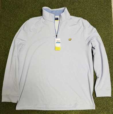 Jack Nicklaus Mens Sz XL 1/4 Zip Performance Golf Pullover Long Sleeve Blue NWT - Image 1 of 4