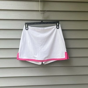 Champion Tennis Mini Skort White Pink Golf Sport Skirt Size M - Picture 1 of 14