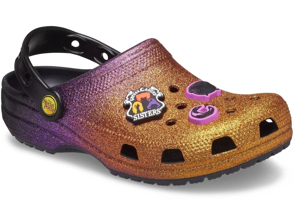 Disney Hocus Pocus Glitter Crocs - Women’s Size 6 / Men’s 4