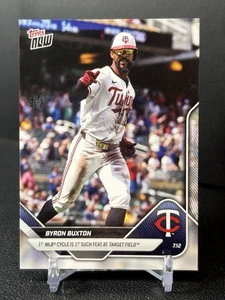 2025 MLB Topps NOW Card #417 Byron Buxton 1st Cycle @ Target Field PR:2125 Twins - Bild 1 von 2