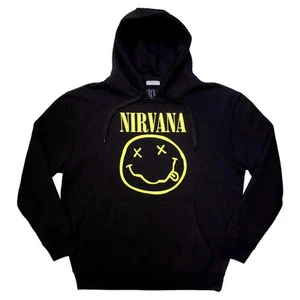 Nirvana Yellow Grunge Face Pullover Hoodie - Picture 1 of 3